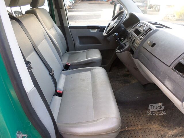 Gardinsidet varebil VW T5 Transporter Pritsche Doppelkabine 4Motion AHK