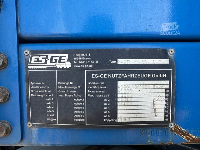 Низкорамный полуприцеп ES-GE Radmulden / Rampen