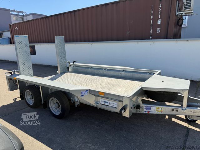 Alacsony rakodószintű pótkocsi IFOR WILLIAMS GX106 Baumaschinen-Transporter+300cmx184cm