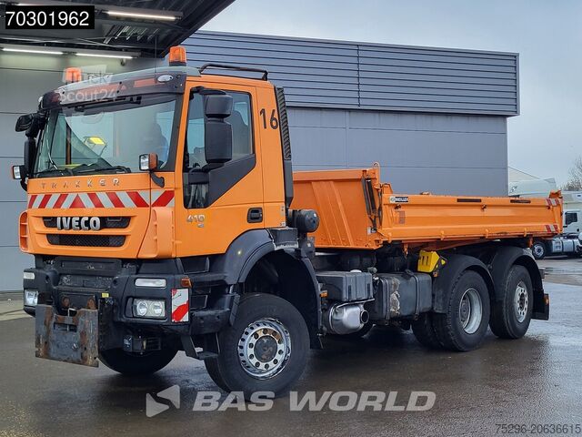Basculante de 3 lados Iveco Trakker 410 6X4 5m3 Meiller 3-way tipper Lift+S...