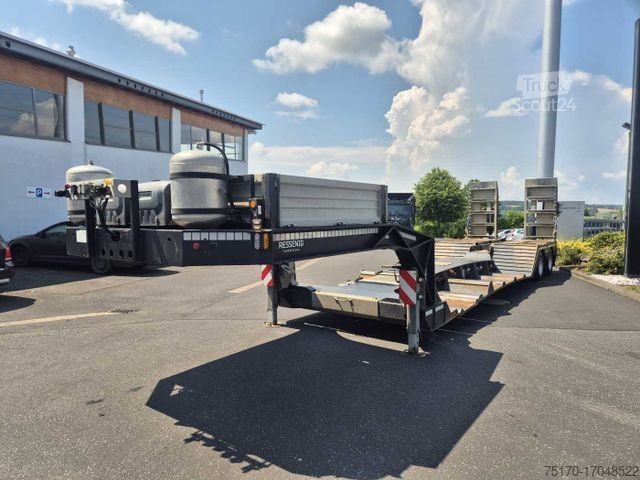 Semirimorchio Ressenig SATL2-400 teleskop.-Maschinentieflader