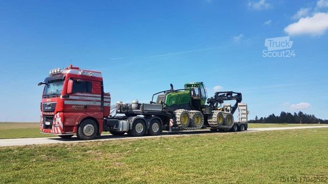 Semirimorchio Ressenig SATL2-400 teleskop.-Maschinentieflader