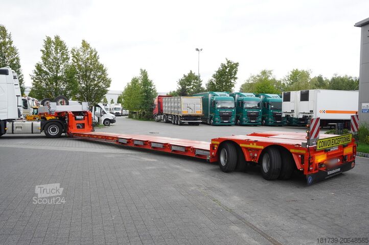 Lågbyggd släpvagn / 2 stycken Kässbohrer LB2 TIEF-BETT low loader semi-trailer