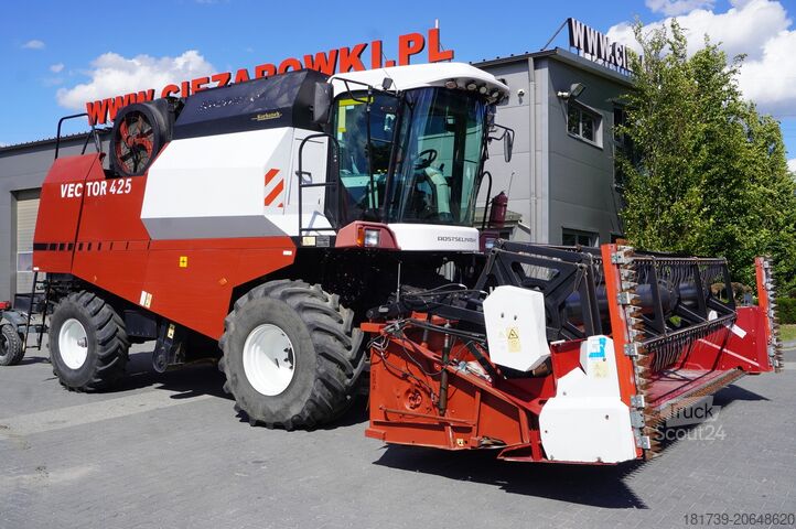 Mähdrescher ROSTSELMASH VECTOR 425 RSM-101 grain harvester+Heade