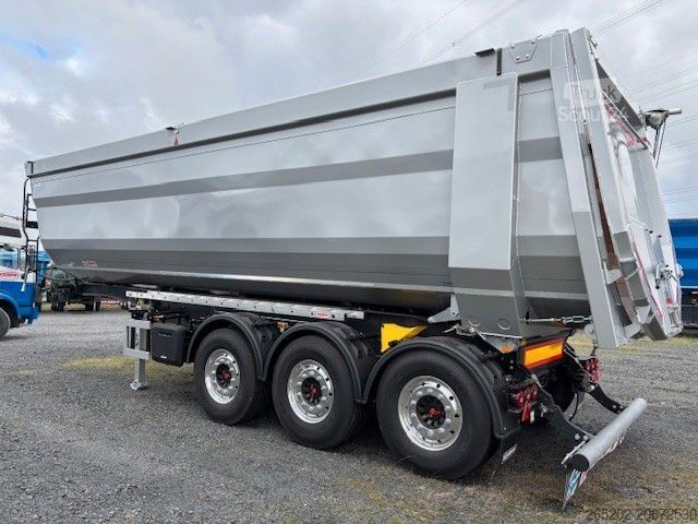 Tippsemitrailer KEMPF Stahlhalbschalenmulde 3x9t, SKM 36/3 SR, 41 cbm