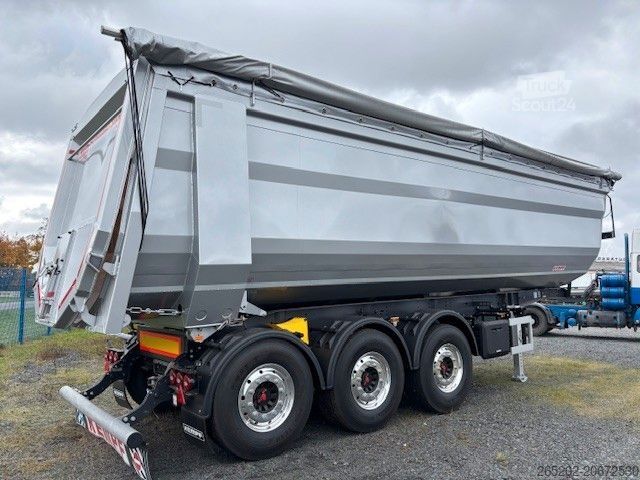 Tippsemitrailer KEMPF Stahlhalbschalenmulde 3x9t, SKM 36/3 SR, 41 cbm