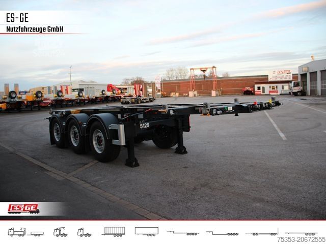 Maināmās virsbūves puspiekabe WIELTON Containerchassis 20ft