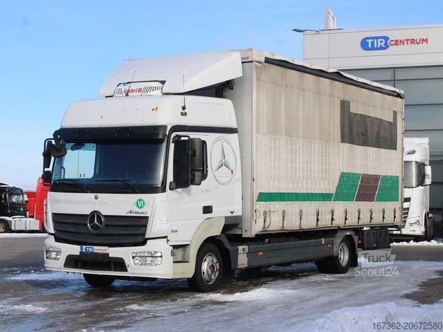 Schuifzeil bestelwagen MERCEDES-BENZ ATEGO 816, EURO 6, SECONDARY AIR CONDITIONING