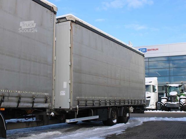 Nákladné auto s plochou korbou a plachtou MERCEDES-BENZ Actros 2545, 6X2, EURO 6, TRANSIT SET + PANAV