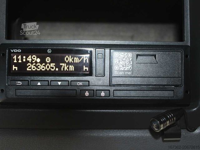 Teherautóra szerelt daru DAF LF 55.250, EURO 4, SIDEWALLS, PALFINGER PKK15500