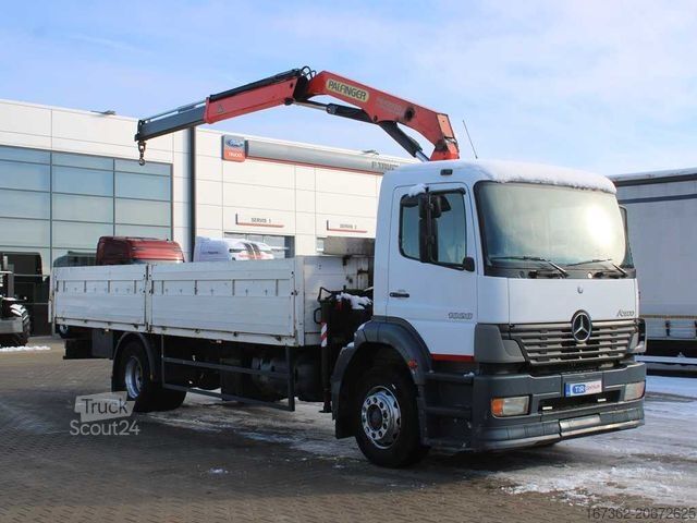 Platós teherautó MERCEDES-BENZ ATEGO 1828, EURO 5, BO?NICE, PALFINGER PK10000