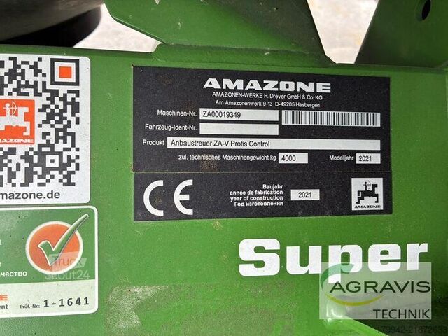موزع السماد Amazone ZA-V 2000 SUPER PROFIS CONTROL