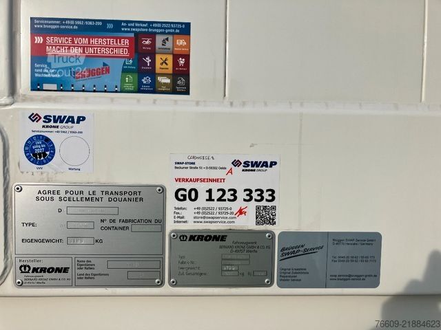 Prikolica z zamenljivo nadgradnjo KRONE Wechselbrücke Koffer