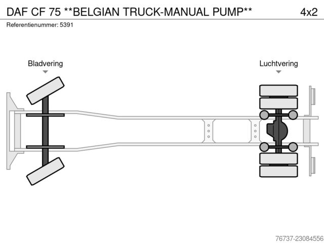  DAF CF 75 **BELGIAN TRUCK-MANUAL PUMP**