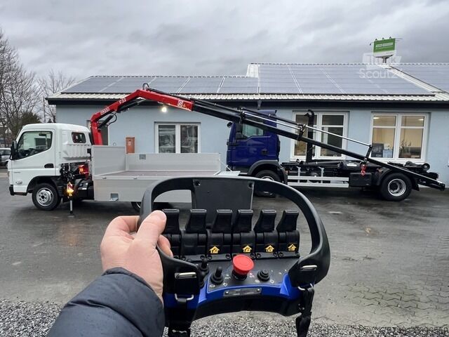 Kamyon üstü vinçli panelvan Fuso 3S15 Alu Pritsche 2.80m Ladekran Funk! sofort verfügbar!