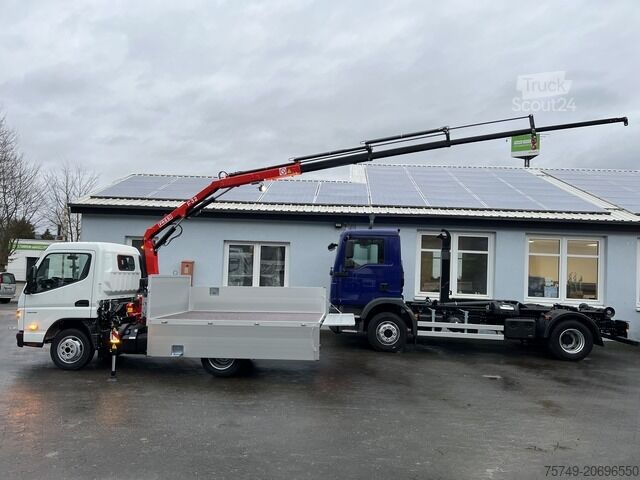 Kamyon üstü vinçli panelvan Fuso 3S15 Alu Pritsche 2.80m Ladekran Funk! sofort verfügbar!