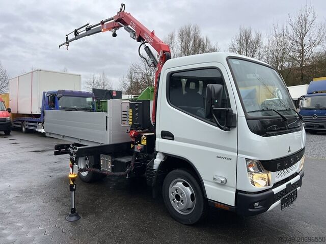 Kamyon üstü vinçli panelvan Fuso 3S15 Alu Pritsche 2.80m Ladekran Funk! sofort verfügbar!