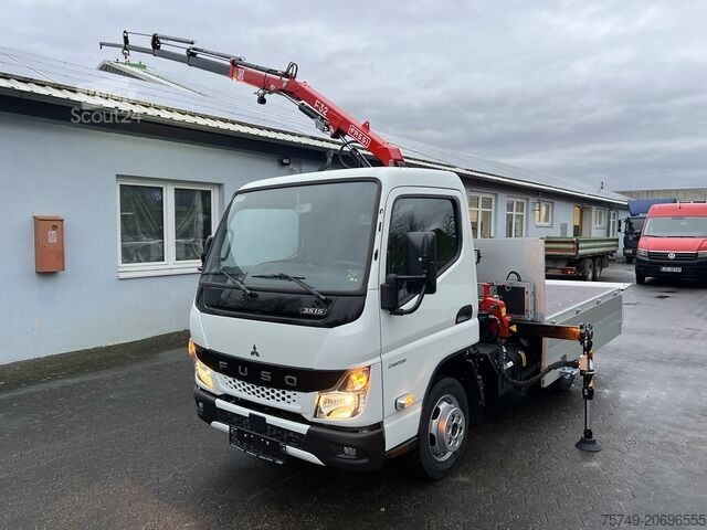 Pick-up panelvan Fuso 3S15 Alu Pritsche 2.80m Ladekran Funk! sofort verfügbar!