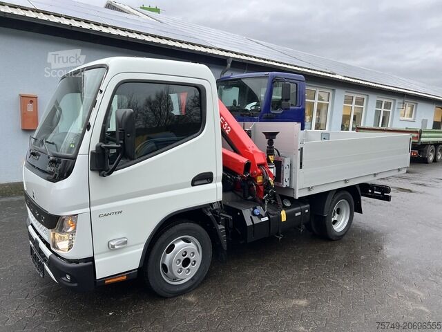 Pick-up panelvan Fuso 3S15 Alu Pritsche 2.80m Ladekran Funk! sofort verfügbar!