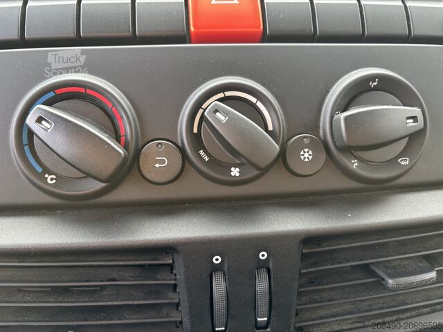 Truck with flatbed, tarpaulin cover, and tail lift Iveco Eurocargo 75-160 Pritsche Plane LBW