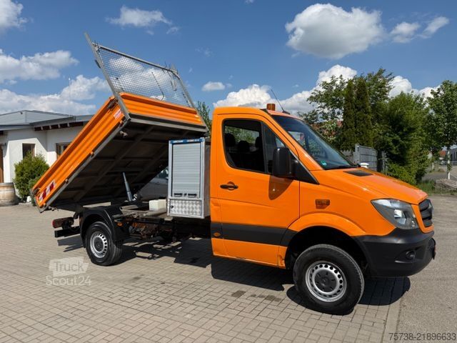 Tippbil skåpbil MERCEDES-BENZ Sprinter 316 CDI /4x4 Allrad/Kipper/AHK