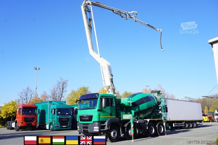 Pompsnavel MAN TGS 35.480 8x4 Concrete Mixer Pump truck