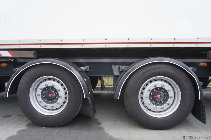 Durchfahrbarer Containeranhänger Fruehauf passthrough box trailer 18 EPAL / 2021 /