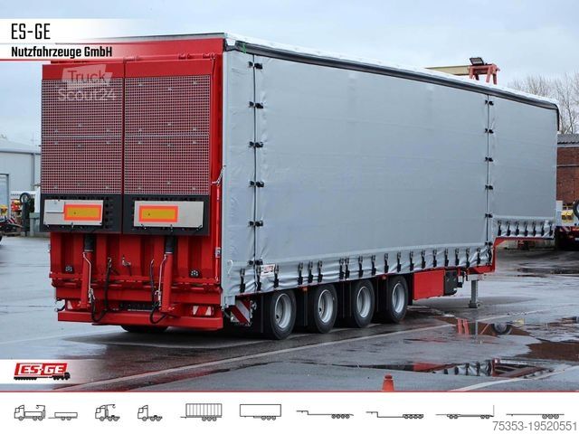 Zema profila puspiekabe DINKEL 4-Achs-Jumbotieflader - doppelte Rampen