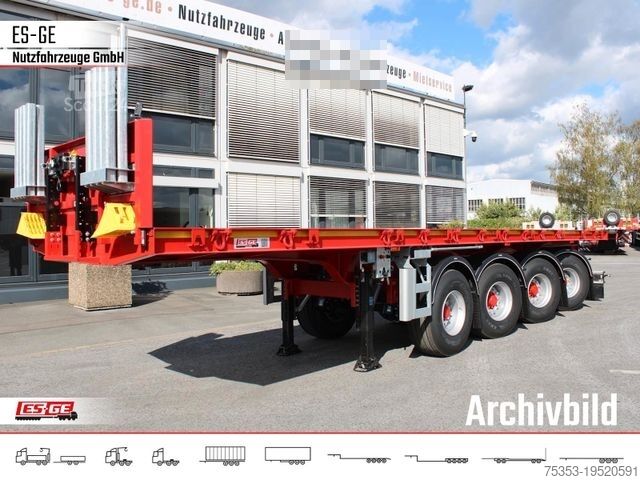 Werkplatform oplegger ES-GE 4-Achs-Ballastauflieger