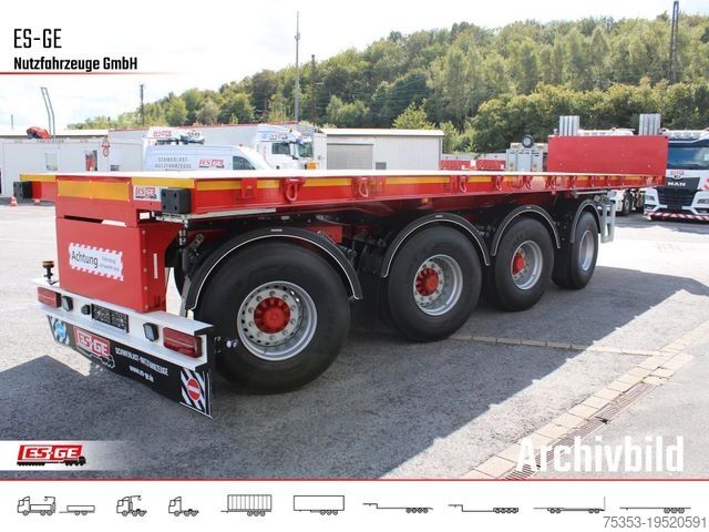 Werkplatform oplegger ES-GE 4-Achs-Ballastauflieger