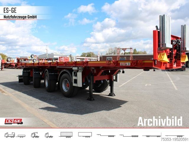 Werkplatform oplegger ES-GE 4-Achs-Ballastauflieger