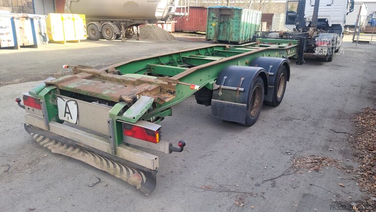 Aanhangwagen Hüffermann HTS 18.77 Tandem Abrollanhänger Scheiben