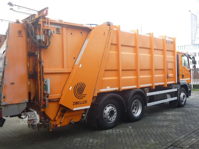 Bil for innsamling av avfall MAN TGM 26.340 6x2-4 Zoeller Medium XL