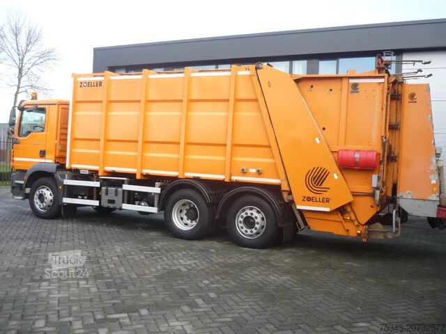 Bil for innsamling av avfall MAN TGM 26.340 6x2-4 Zoeller Medium XL