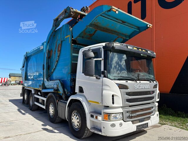 Vuilniswagen Scania P 450 8x2*6 ZETTERBERGS EHP 33 KUBIK