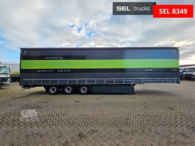 Open semitrailer with tarp SCHMITZ CARGOBULL SCS 24/L - 13.62 Mega / Palettenkasten / Hubdach