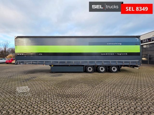 Open semitrailer with tarp SCHMITZ CARGOBULL SCS 24/L - 13.62 Mega / Palettenkasten / Hubdach