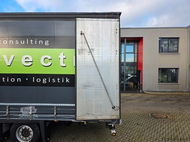 Open semitrailer with tarp SCHMITZ CARGOBULL SCS 24/L - 13.62 Mega / Palettenkasten / Hubdach