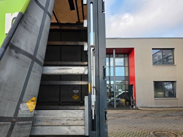 Open semitrailer with tarp SCHMITZ CARGOBULL SCS 24/L - 13.62 Mega / Palettenkasten / Hubdach