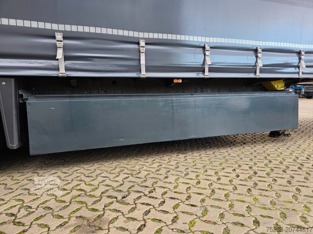 Open semitrailer with tarp SCHMITZ CARGOBULL SCS 24/L - 13.62 Mega / Palettenkasten / Hubdach