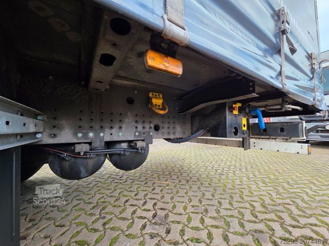 Open semitrailer with tarp SCHMITZ CARGOBULL SCS 24/L - 13.62 Mega / Palettenkasten / Hubdach