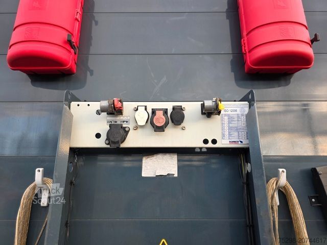 Open semitrailer with tarp SCHMITZ CARGOBULL SCS 24/L - 13.62 Mega / Palettenkasten / Hubdach