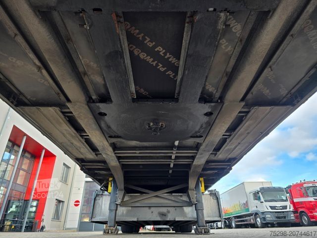 Open semitrailer with tarp SCHMITZ CARGOBULL SCS 24/L - 13.62 Mega / Palettenkasten / Hubdach