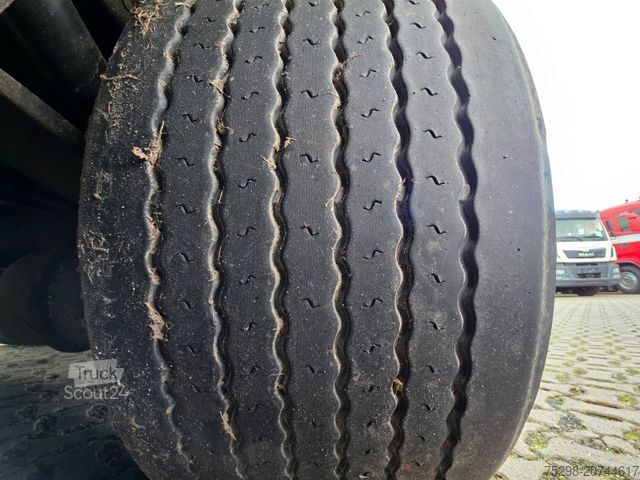 Open semitrailer with tarp SCHMITZ CARGOBULL SCS 24/L - 13.62 Mega / Palettenkasten / Hubdach