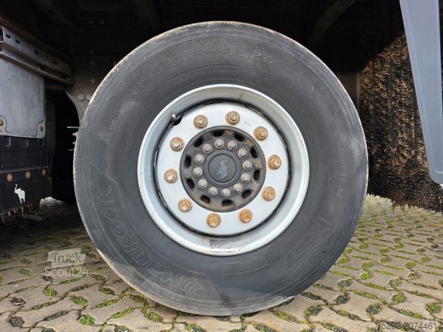 Open semitrailer with tarp SCHMITZ CARGOBULL SCS 24/L - 13.62 Mega / Palettenkasten / Hubdach