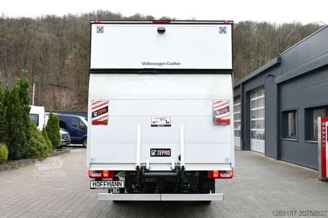 Transporter mit Koffer VOLKSWAGEN Crafter Koffer Ladebordwand 35 lang Standheizung