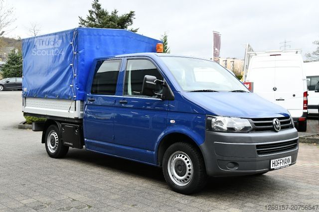 Samochód dostawczy z plandeką VOLKSWAGEN T5 Transporter Pritsche DOKA Allrad 4x4 4Motion