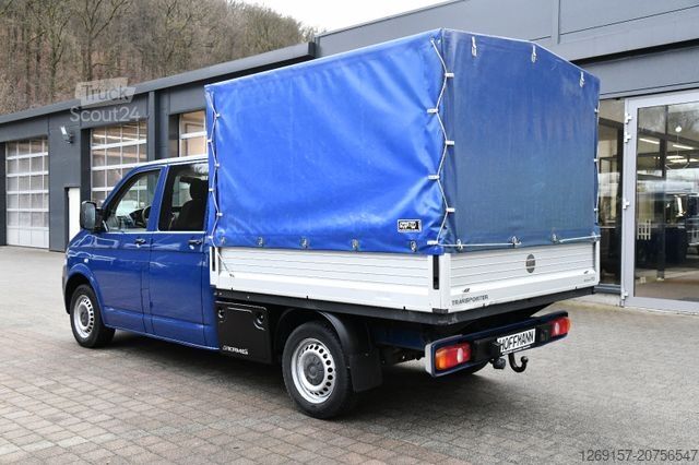 Samochód dostawczy z plandeką VOLKSWAGEN T5 Transporter Pritsche DOKA Allrad 4x4 4Motion