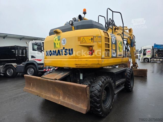 Koparka kołowa KOMATSU PW 148 / NUR 5400h / Lehnhoff MS 10 / 2 Löffel