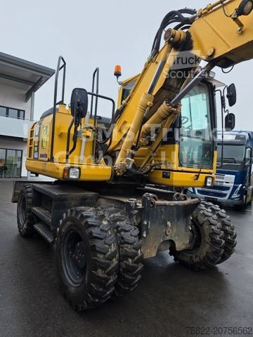 Koparka kołowa KOMATSU PW 148 / NUR 5400h / Lehnhoff MS 10 / 2 Löffel